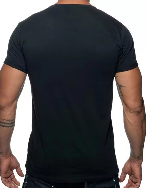 Load image into Gallery viewer, Summer Cotton T Shirts Men 2025 Simple O Neck Stretch Solid New Tops Clothing Casual Tshirt Man Streetwear Cool Tee Shirts
