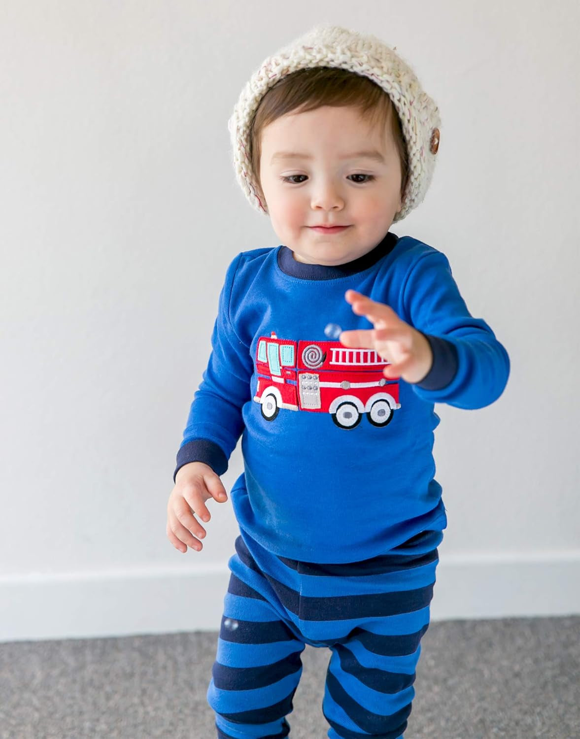 Toddler Kids Boys Girls 100% Cotton Jaws Truck Dino Snug Fit Sleepwear Pajama Pjs Set