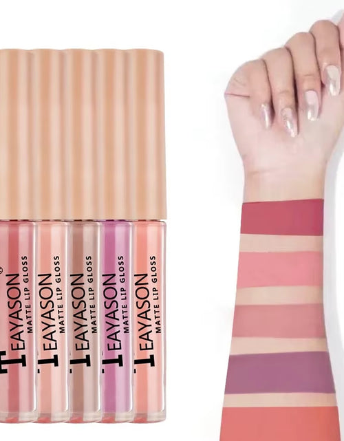 Load image into Gallery viewer, 5Pcs/Set Waterproof Lipstick Sexy Halloween Lip Stick Matte Velvet Lipsticks Lips Makeup Cosmetics Labiales Matte

