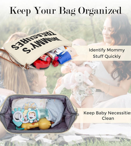 Diaper Bag Tote, Mommy Bag for Hospital, Large Capacity Waterproof Baby Bag for Mom Travel, Hospital Bag for Labor and Delivery with Baby Necessities Bag, Creamy White