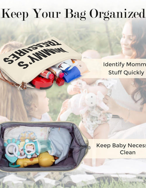 Load image into Gallery viewer, Diaper Bag Tote, Mommy Bag for Hospital, Large Capacity Waterproof Baby Bag for Mom Travel, Hospital Bag for Labor and Delivery with Baby Necessities Bag, Creamy White

