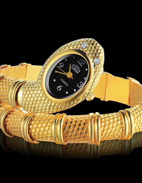 Load image into Gallery viewer, Women'S Snake Watch Women Watches Luxury Gold Women'S Watches Fashion Ladies Watch Clock Reloj Mujer Montre Femme
