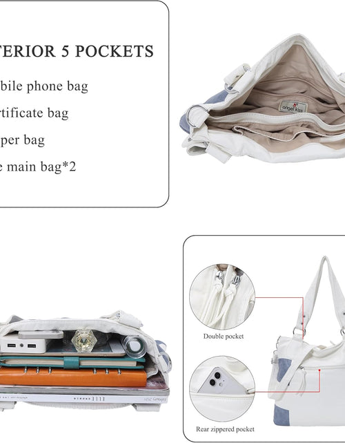 Load image into Gallery viewer, Hobo Purses for Women Multi-Color Striped Lattice Cross Body Shoulder Purse Bag Tote Handbag
