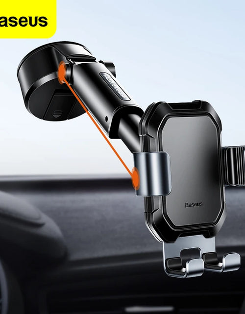 Load image into Gallery viewer, Baseus Gravity Car Phone Holder Suction Cup Adjustable  Holder Stand in Car GPS Mount for Iphone 13 12 Pro Xiaomi POCO
